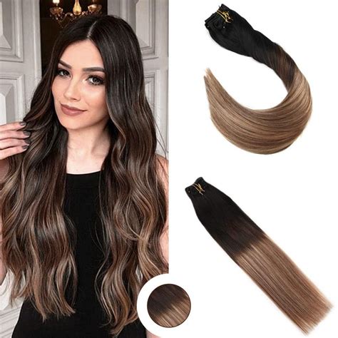 Ombre Hair Extensions & Remy Clip